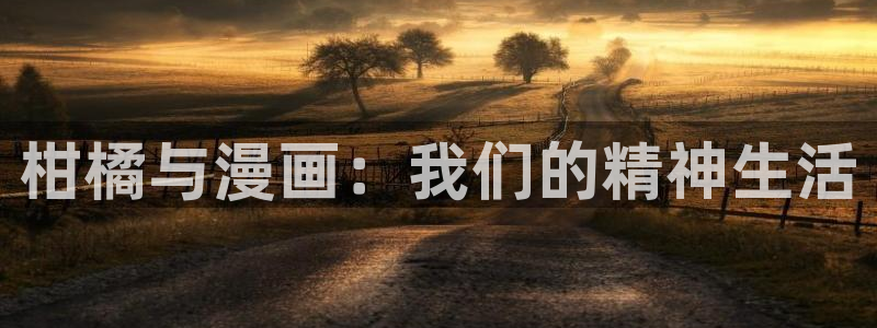 歪歪漫画sss首页：柑橘与漫画：我们的精神生活